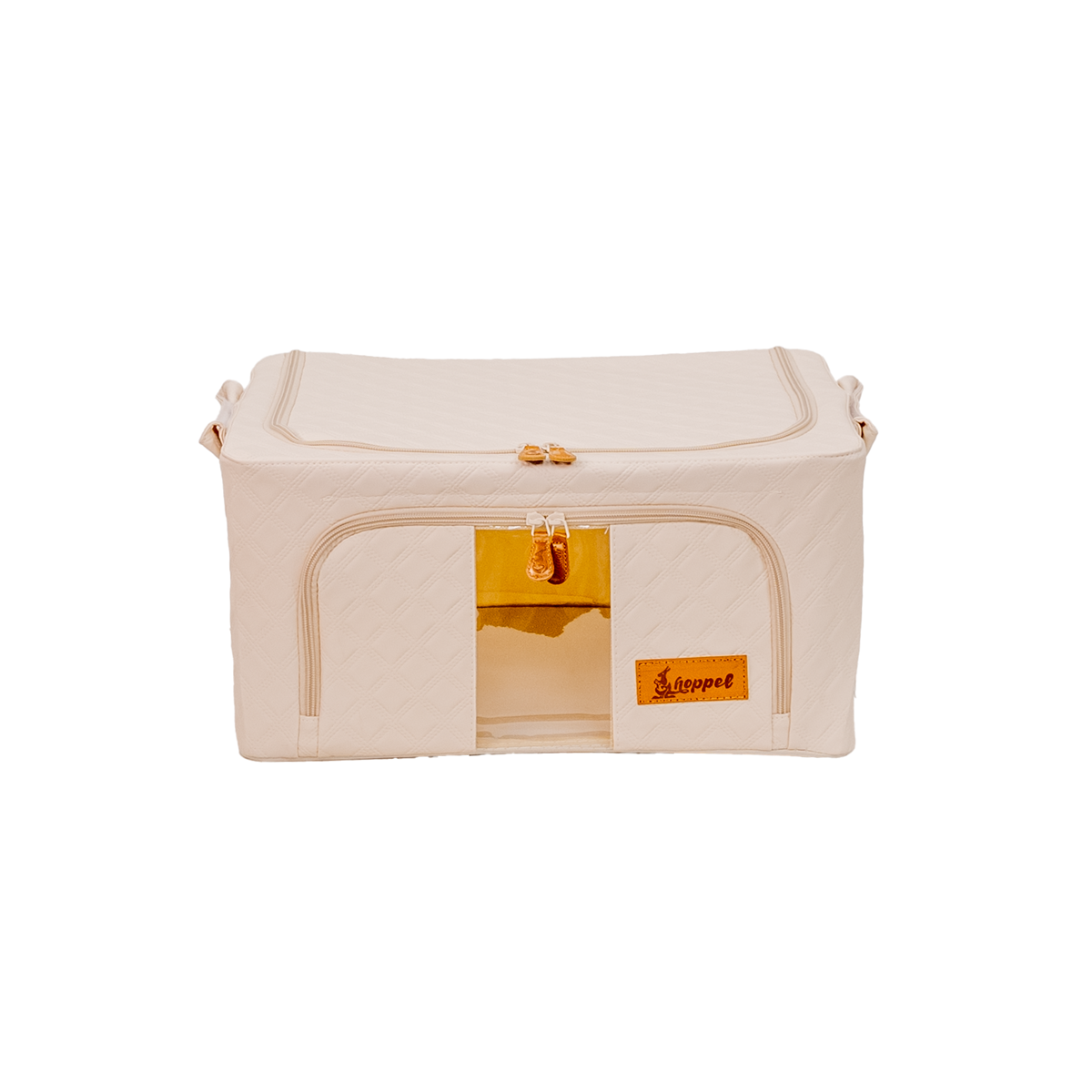 Hoppel Small Collapsible Triple Entry Pop Up Storage Bin (24 liters / 6.5 gallons)