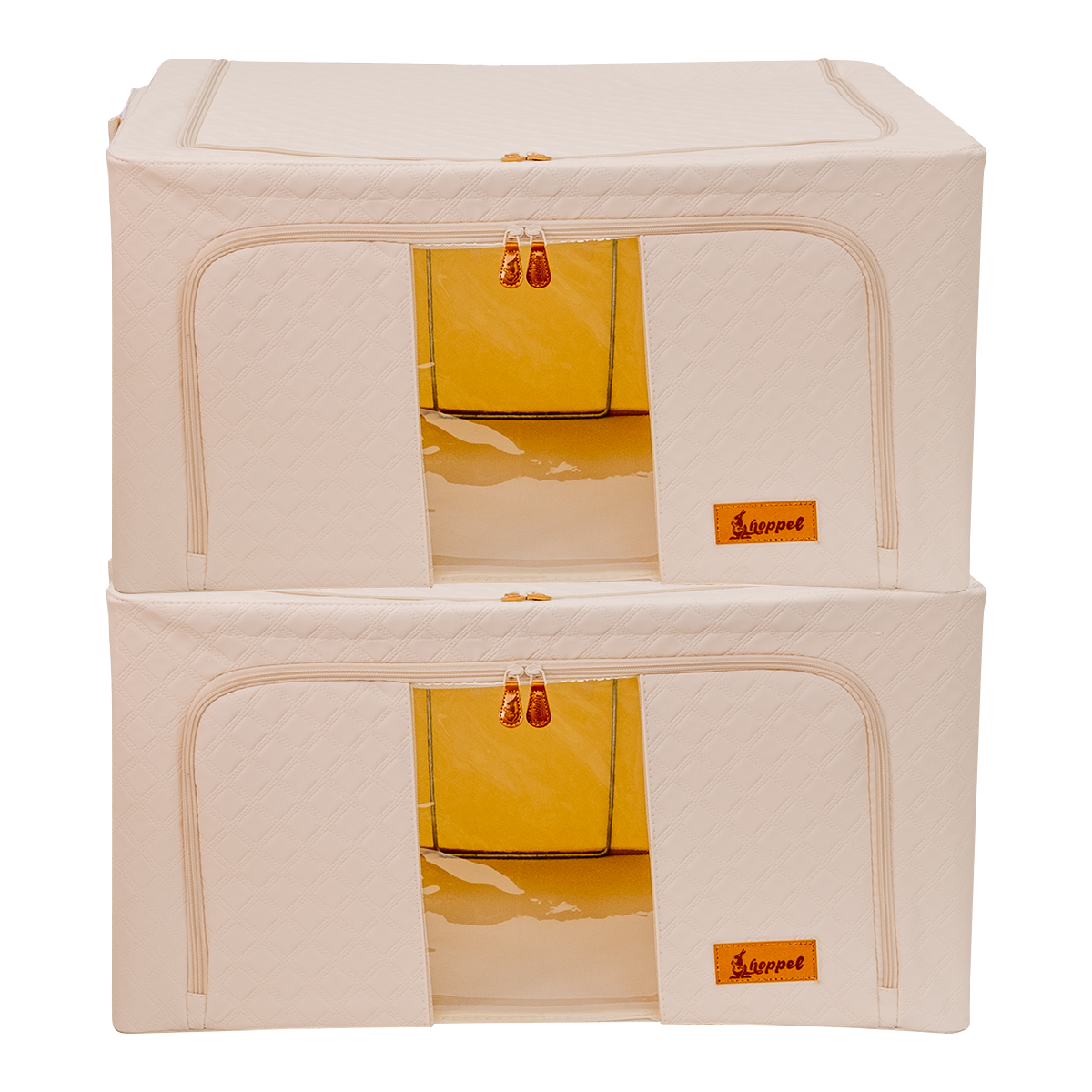 Hoppel X-Large 2-Pack Collapsible Triple Entry Pop Up Storage Bin (80 liters / 21 gallons)