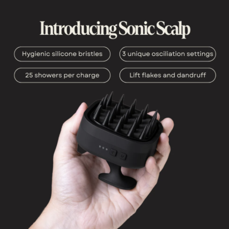 BlackWolf Sonic Scalp Massage Scrubber DLX