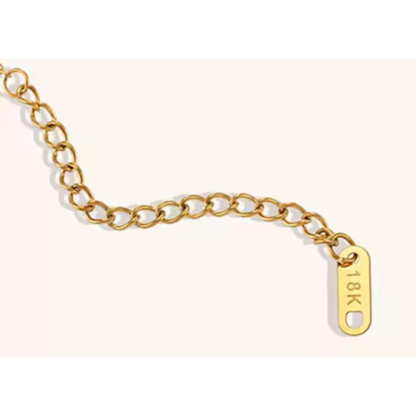 Golden Sunburst Pendant Necklace - Adjustable, Hypoallergenic 18K Gold Plated Stainless Steel - Delicate, Bezel‑Set Detail (Copy)