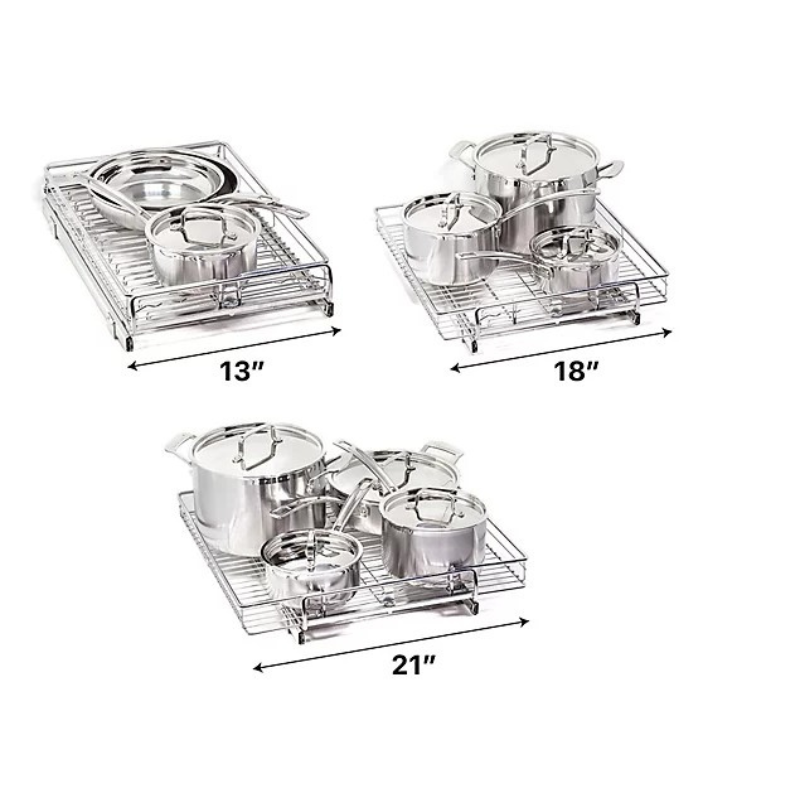 Origami Under Sink / Cabinet Organizational Sliding Drawers Set of 2 - Each holds up to 50lbs