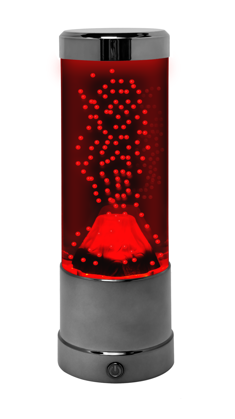 Volcano Mood Lamp With Metallic Base - Captivating Lava-Like Glow!