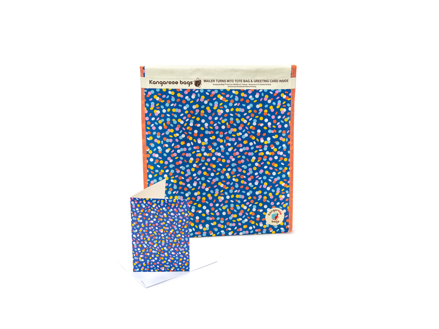 3in1 Premium Reusable Gift Mailer Bag 5 Totes in 3 Sizes All with Greeting Cards