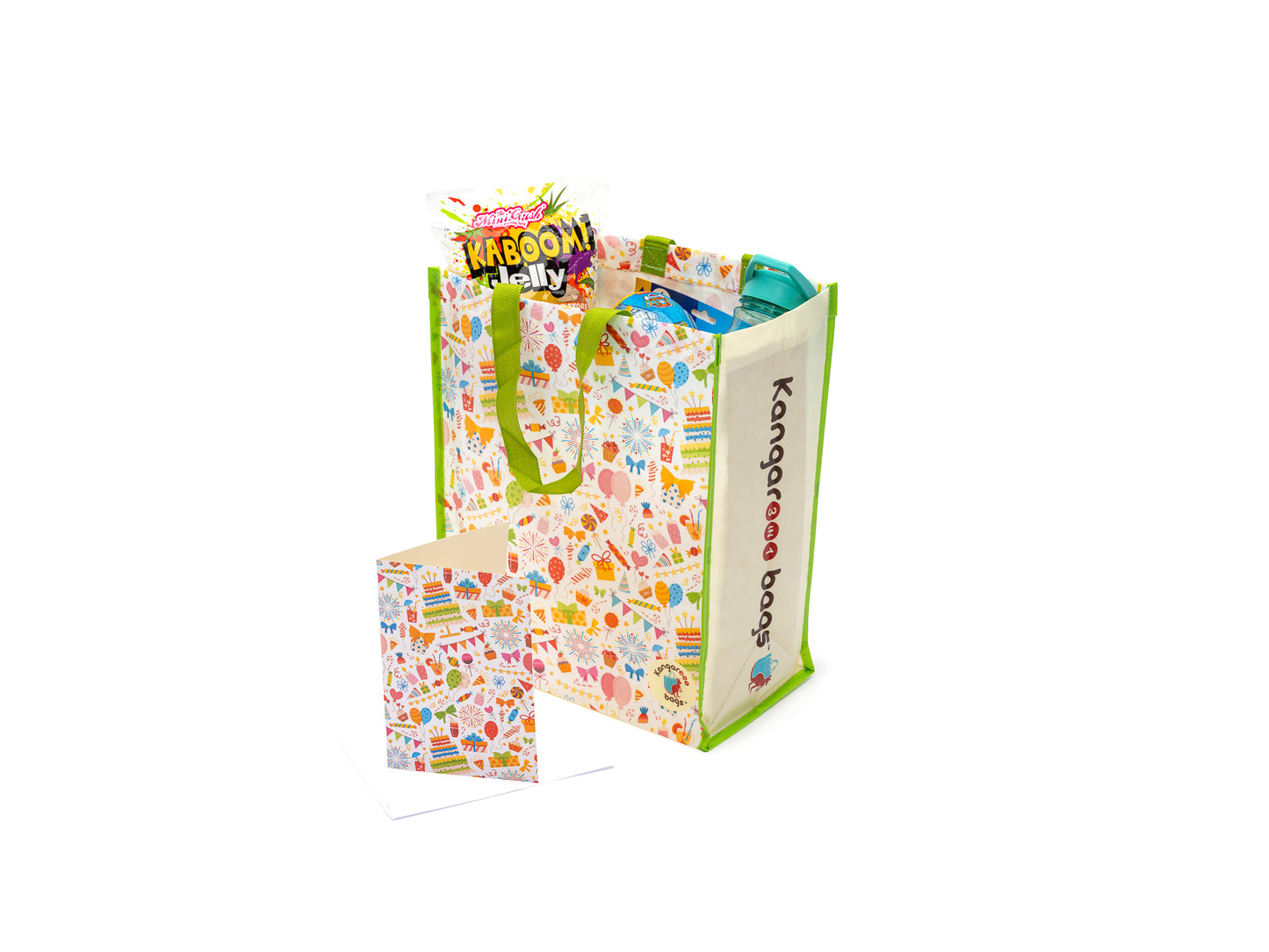 3in1 Premium Reusable Gift Mailer Bag 5 Totes in 3 Sizes All with Greeting Cards
