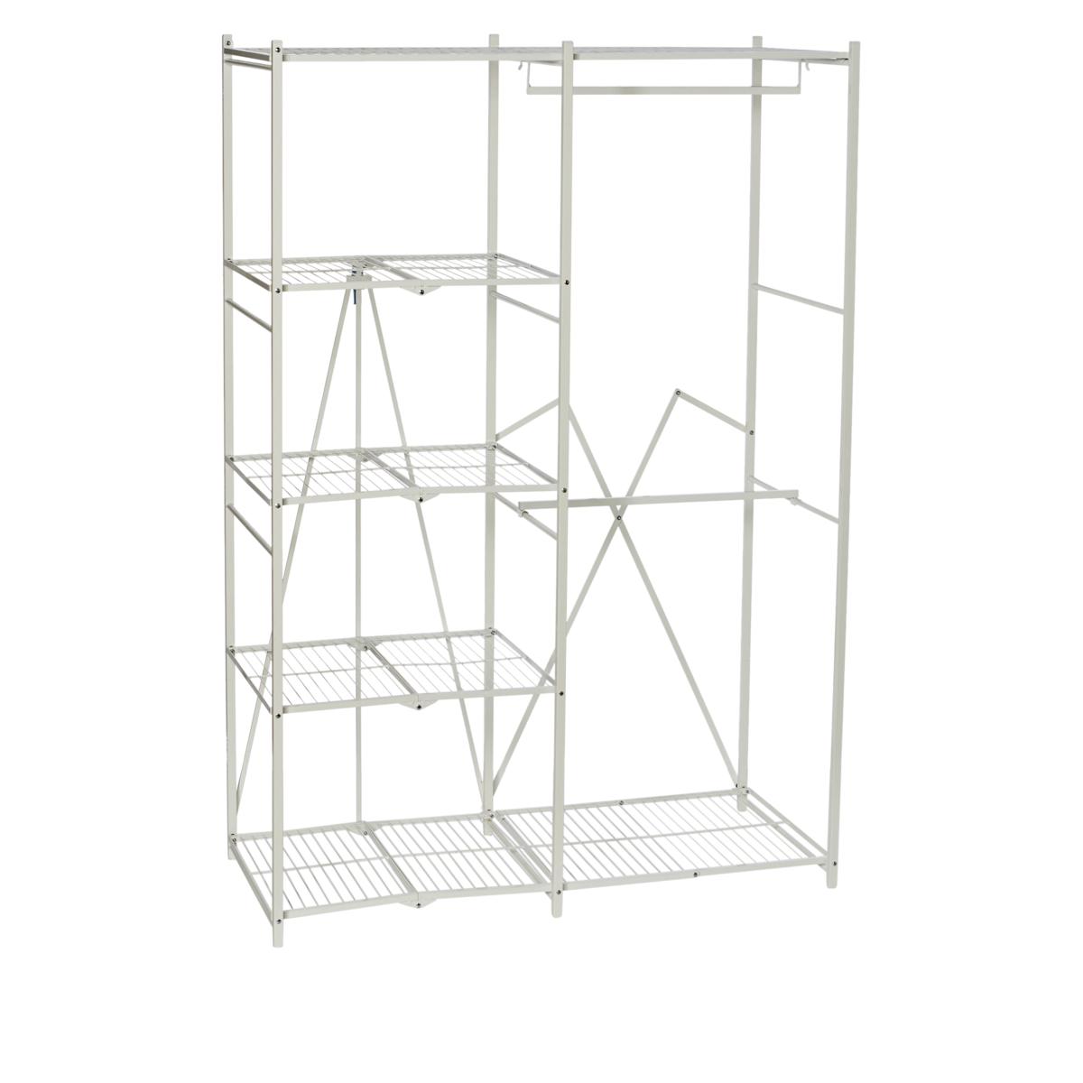 Origami Large Foldable Steel Closet - Light Enough to Move  Room to Room - Easy Assembly!