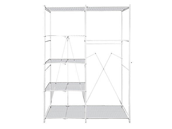 Origami Large Foldable Steel Closet - Light Enough to Move  Room to Room - Easy Assembly!