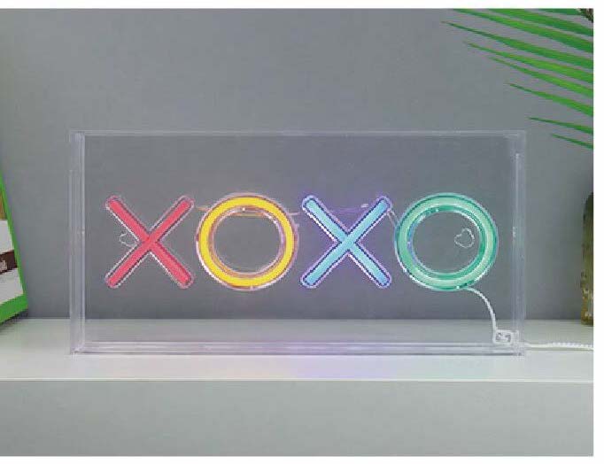 Neon Art XOXO Desktop & Wall Sign