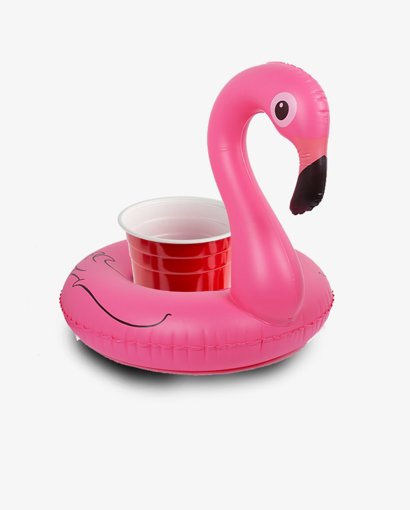 Aqua Jams Pink Flamingo Bluetooth Inflatable Floating Speaker & Cup Holder