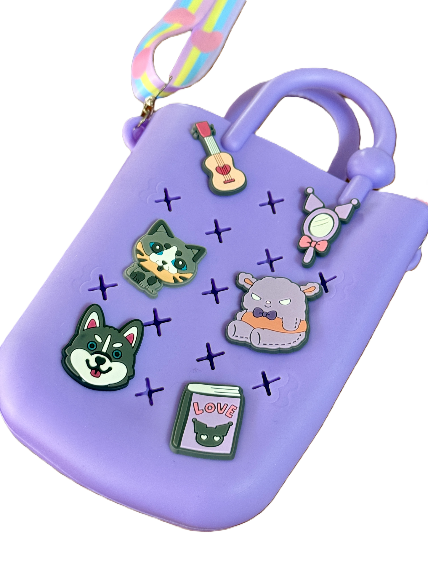 Good Vibes Gifting - Mini EVA Crossbody Lake Green With Charms
