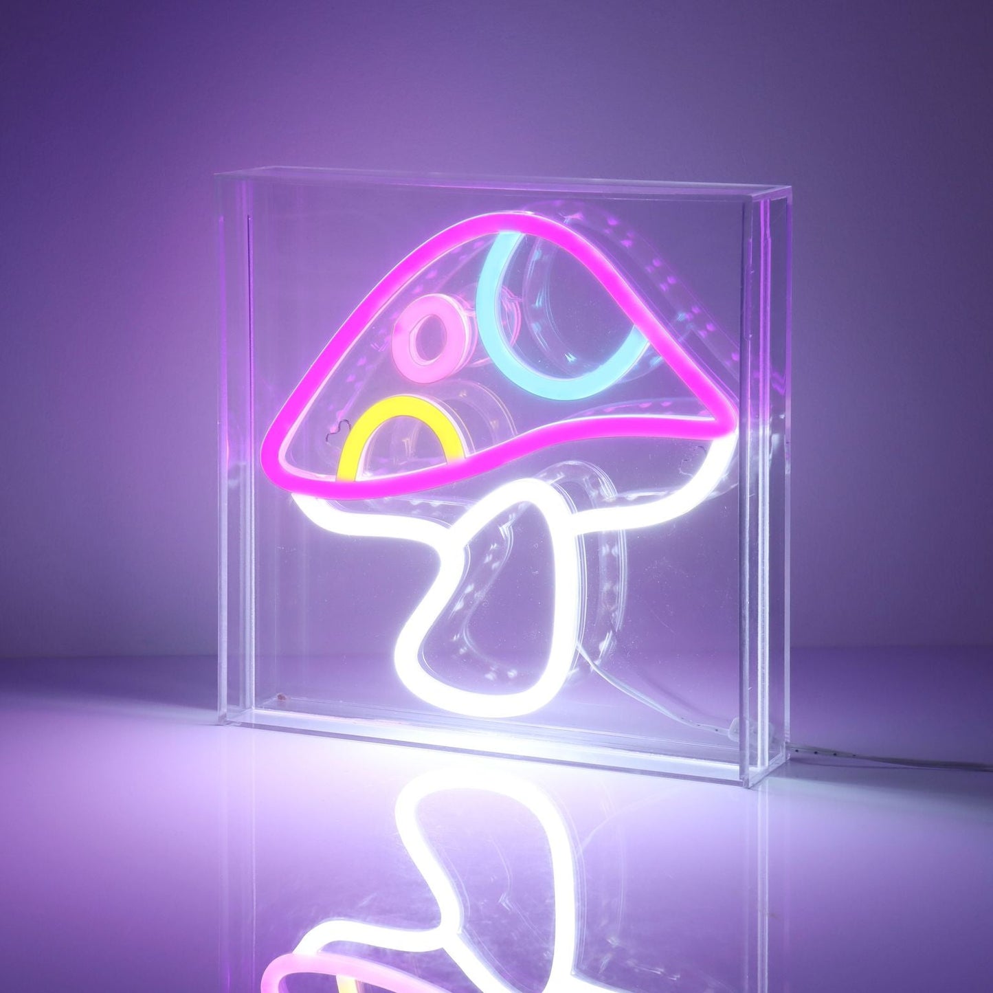 Neon Art Mushroom Desktop & Wall Sign