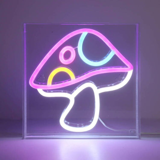 Neon Art Mushroom Desktop & Wall Sign