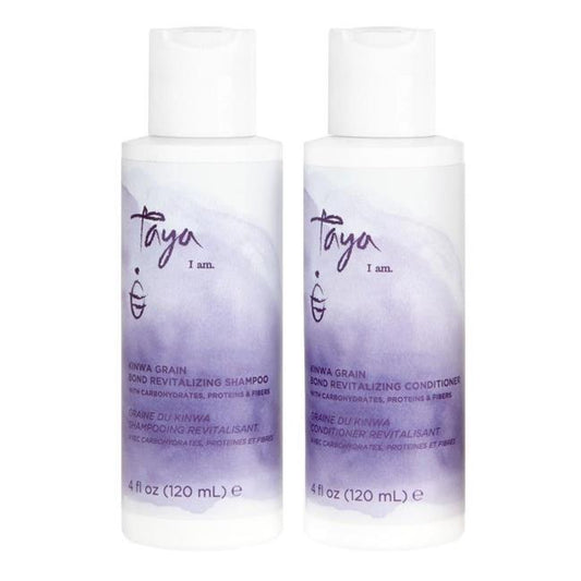 Taya Beauty Kinwa Grain Bond Revitalizing Shampoo & Conditioner DUO 4oz - Repairs Hair's Protein Bonds Restoring Healthy Appearance