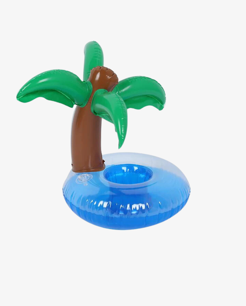 Aqua Jams Palm  Tree Bluetooth Inflatable Floating Speaker & Cup Holder