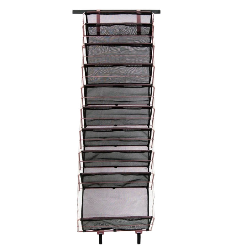 Origami 10-Tier Heavy Duty Over the Door Organizer Rack - Closet Kitchen Pantry, Bathroom, Closet