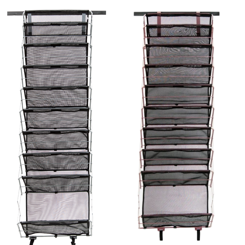 Origami 10-Tier Heavy Duty Over the Door Organizer Rack - Closet Kitchen Pantry, Bathroom, Closet