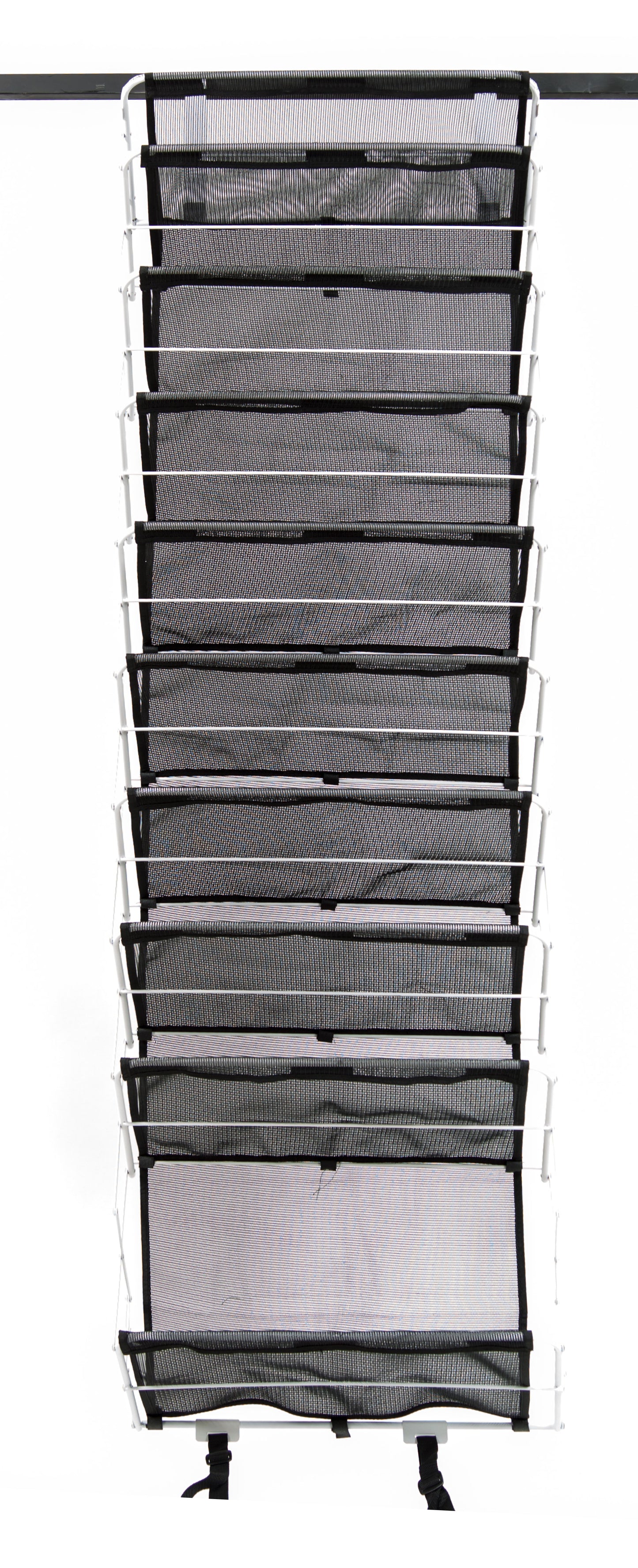 Origami 10-Tier Heavy Duty Over the Door Organizer Rack - Closet Kitchen Pantry, Bathroom, Closet