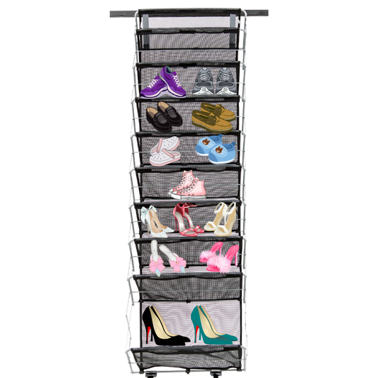 Origami 10-Tier Heavy Duty Over the Door Organizer Rack - Closet Kitchen Pantry, Bathroom, Closet