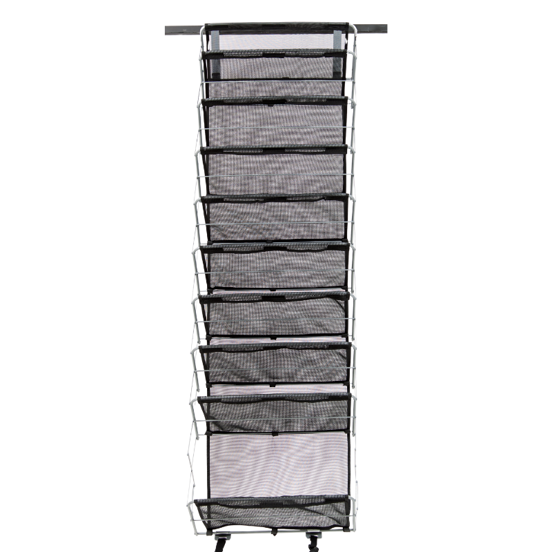 Origami 10-Tier Heavy Duty Over the Door Organizer Rack - Closet Kitchen Pantry, Bathroom, Closet