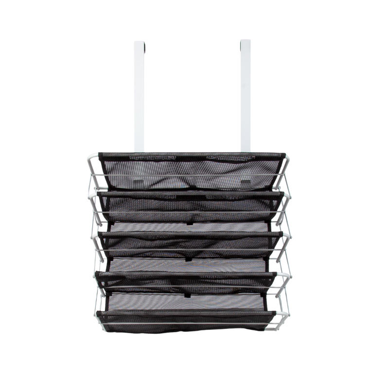 Origami 5-Tier Heavy Duty Over the Door Organizer Rack - ideal for any room of the house and has 5-tiers of multi-purpose storage