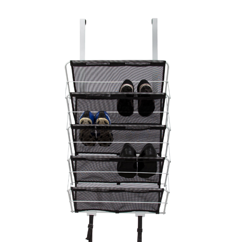 Origami 5-Tier Heavy Duty Over the Door Organizer Rack - ideal for any room of the house and has 5-tiers of multi-purpose storage