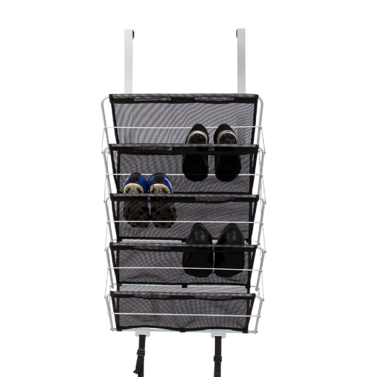 Origami 5-Tier Heavy Duty Over the Door Organizer Rack - ideal for any room of the house and has 5-tiers of multi-purpose storage