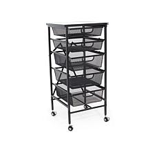Origami 5 Drawer Foldable Storage Cart