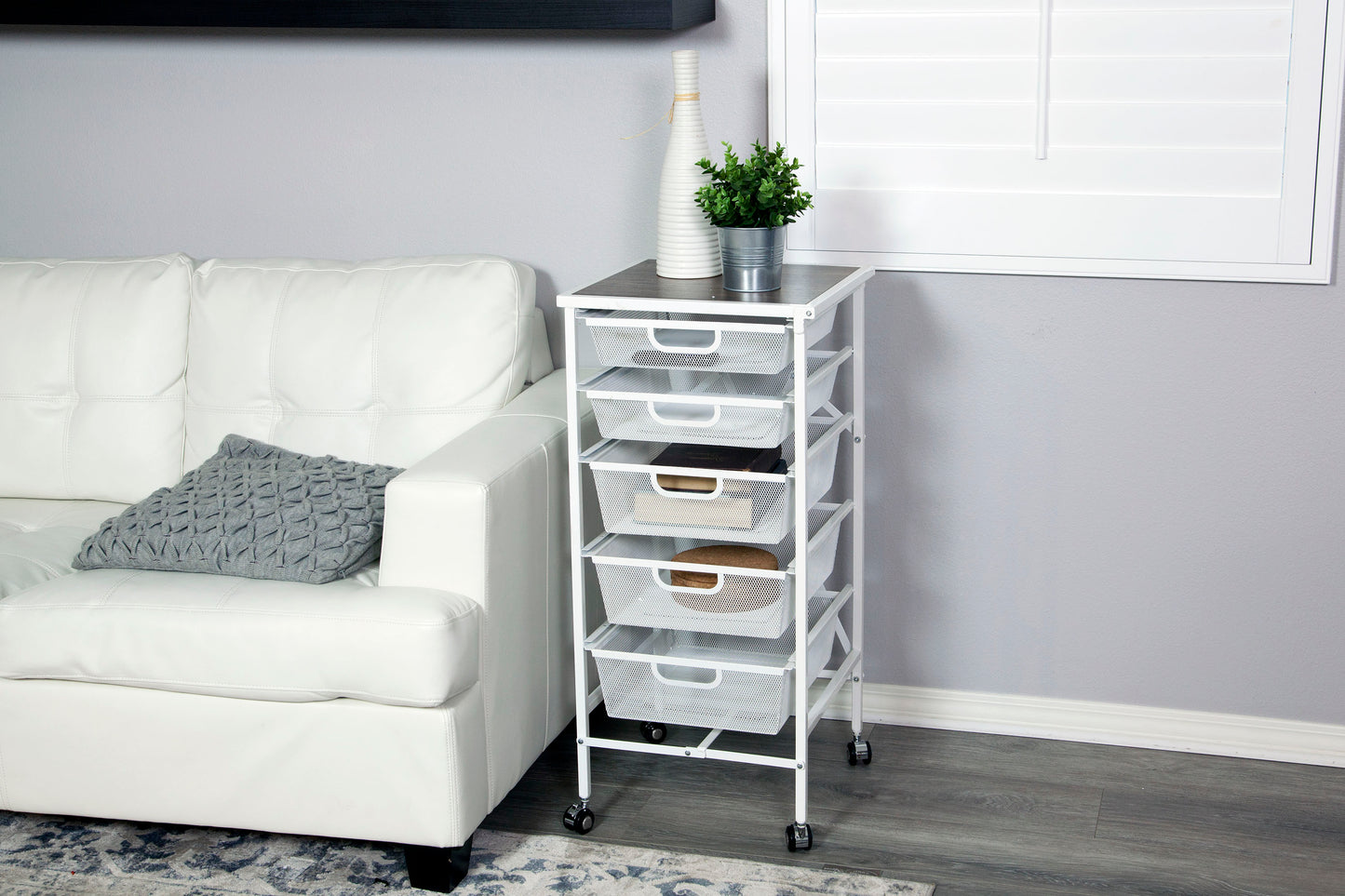 Origami 5 Drawer Foldable Storage Cart