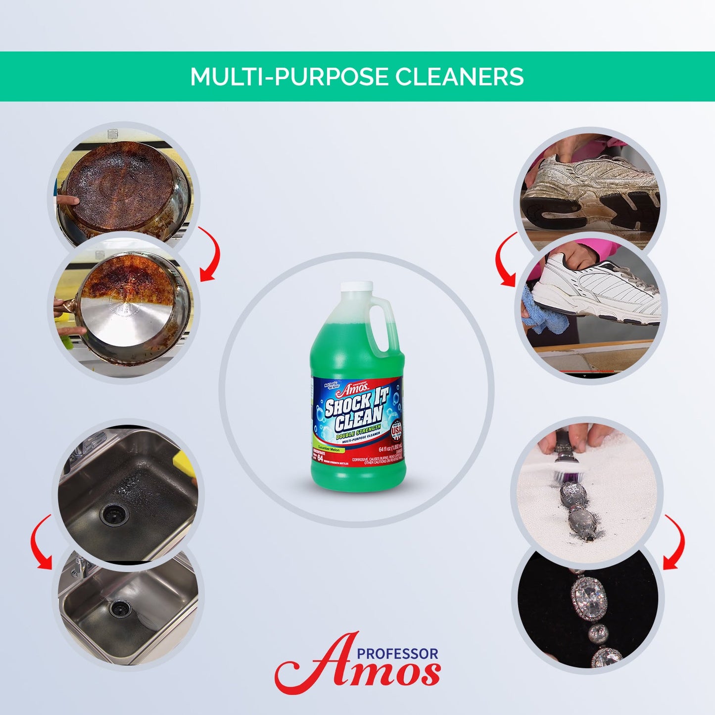 Professor Amos Shock It Clean Concentrate 64oz.