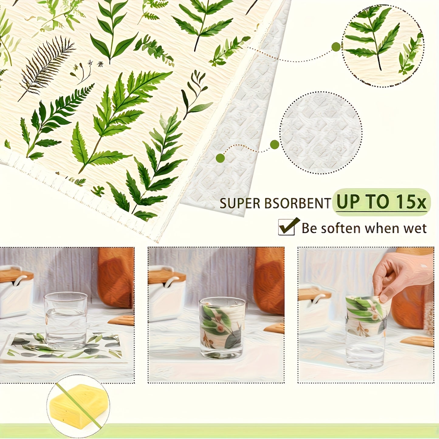 Aristo Mats Goods Swedish Towels Multi 6-Pack - Eco-Friendly Craftsmanship / Reusable & Compostable
