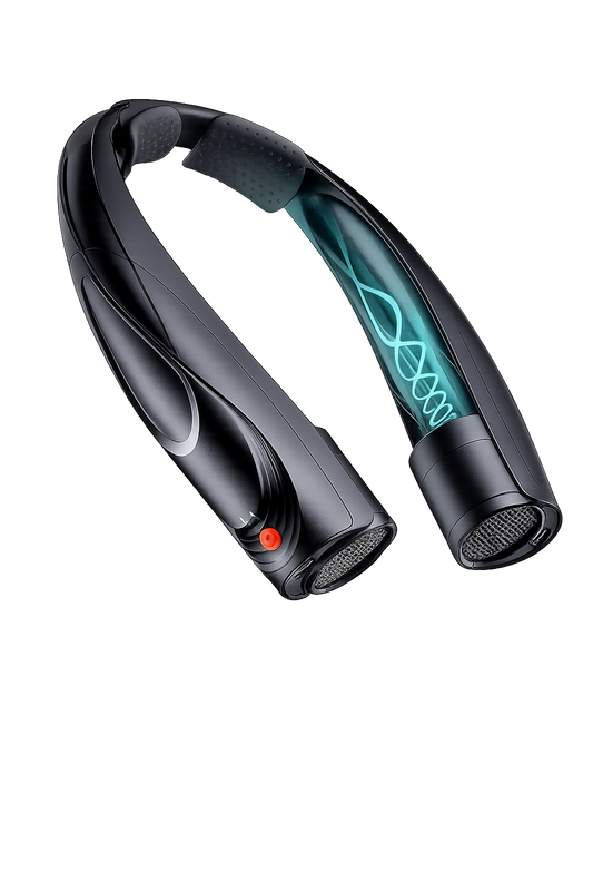 Neck Fan with 6 Speeds, 3W High Speed Brushless Motor, 2 Batteries to support up to 20 Hours of Battery Life