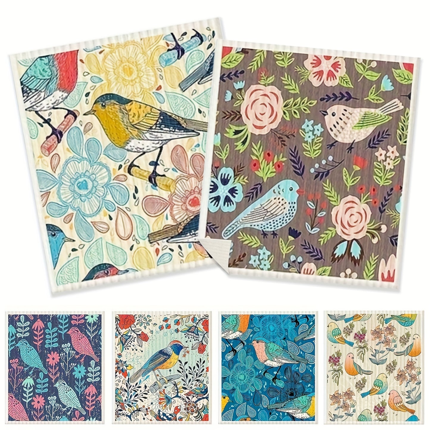 Aristo Mats Goods Swedish Towels Multi 6-Pack - Eco-Friendly Craftsmanship / Reusable & Compostable