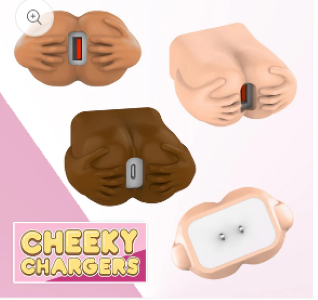 The Cheeky Chargers 2-Pack - USB A and USB C - Chargers for a Life Filled With Laughter! - 2 Pack