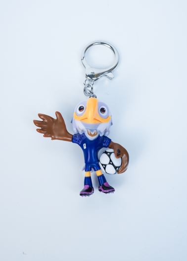 FIFA World Cup USA Mascot Clutch Keychain Figurine Official Licensed Product