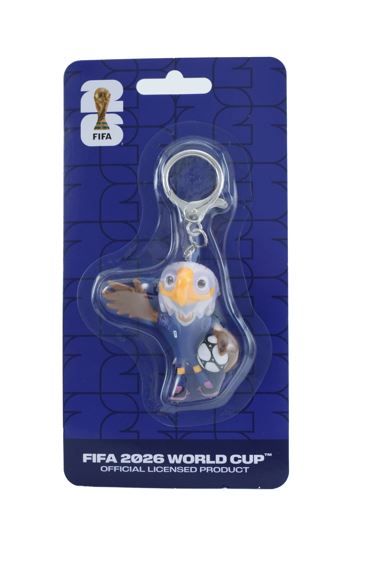 FIFA World Cup USA Mascot Clutch Keychain Figurine Official Licensed Product