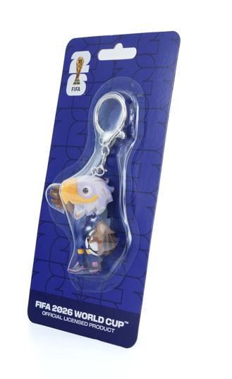 FIFA World Cup USA Mascot Clutch Keychain Figurine Official Licensed Product