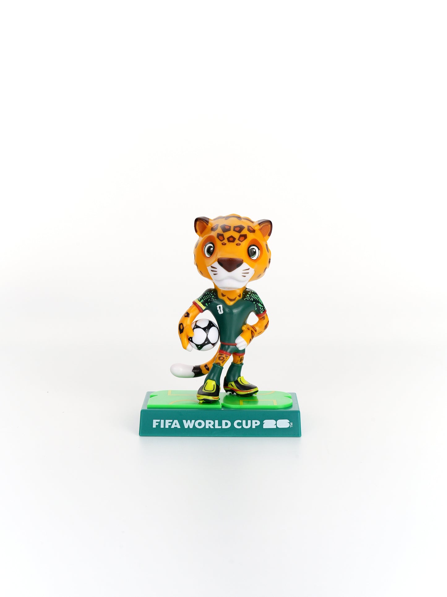 [FIFA World Cup] EXCLUSIVE OFFER with Mascot Keychain, USA-CAN-MEX Mascot Figurines 3Pack in Individual Acrylic Collector Box and Gift Box, Maple, Clutch and Zayu 9cm, Official Licensed Product Includes FIFA Licensed Mascot Keychain of you choice