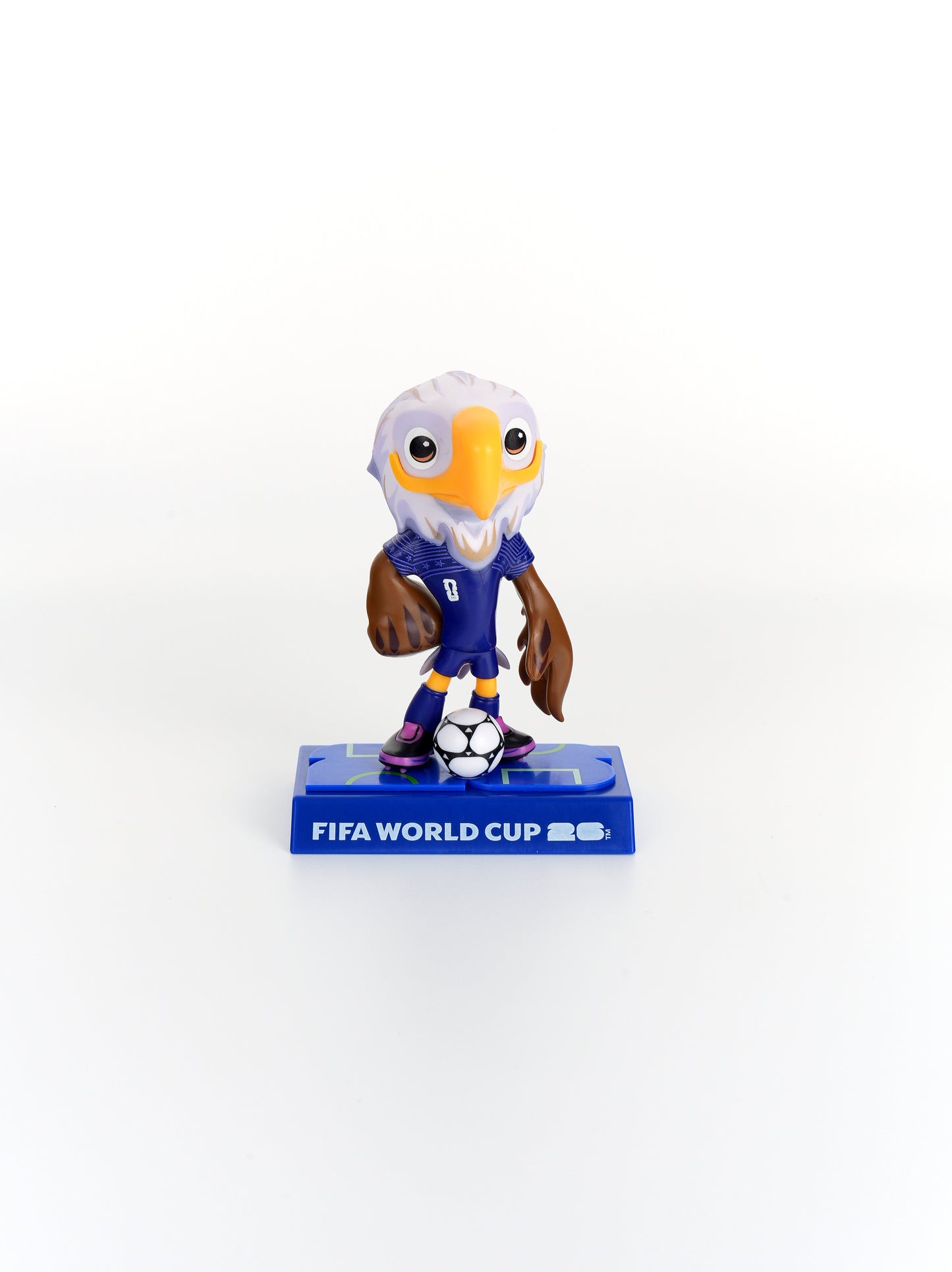 [FIFA World Cup] EXCLUSIVE OFFER with Mascot Keychain, USA-CAN-MEX Mascot Figurines 3Pack in Individual Acrylic Collector Box and Gift Box, Maple, Clutch and Zayu 9cm, Official Licensed Product Includes FIFA Licensed Mascot Keychain of you choice
