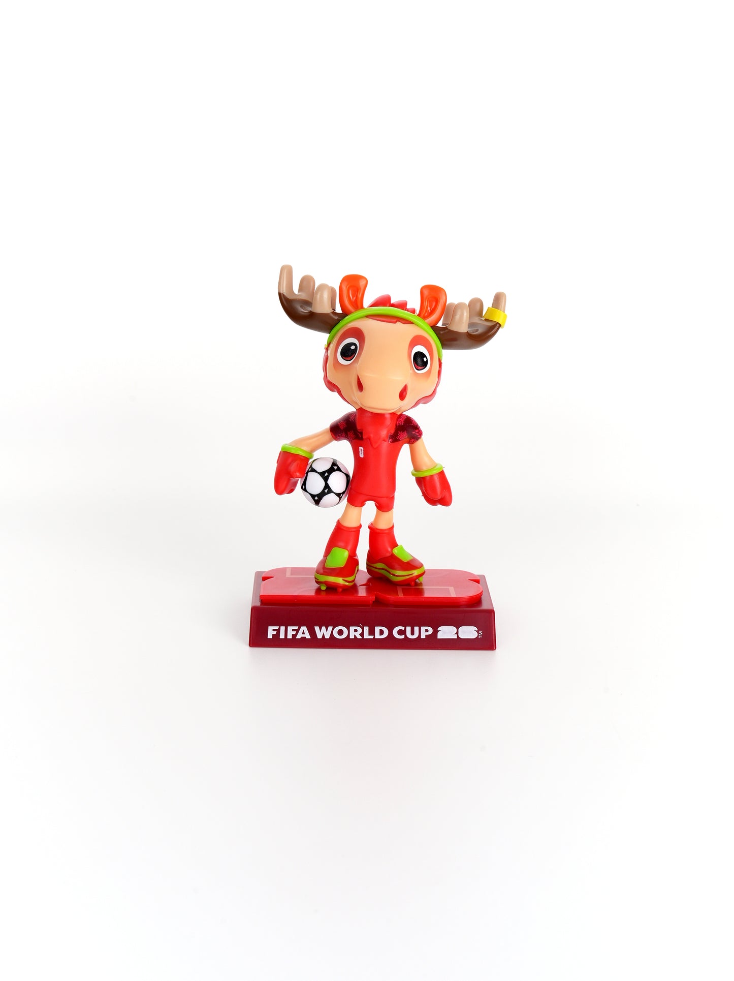 [FIFA World Cup] EXCLUSIVE OFFER with Mascot Keychain, USA-CAN-MEX Mascot Figurines 3Pack in Individual Acrylic Collector Box and Gift Box, Maple, Clutch and Zayu 9cm, Official Licensed Product Includes FIFA Licensed Mascot Keychain of you choice