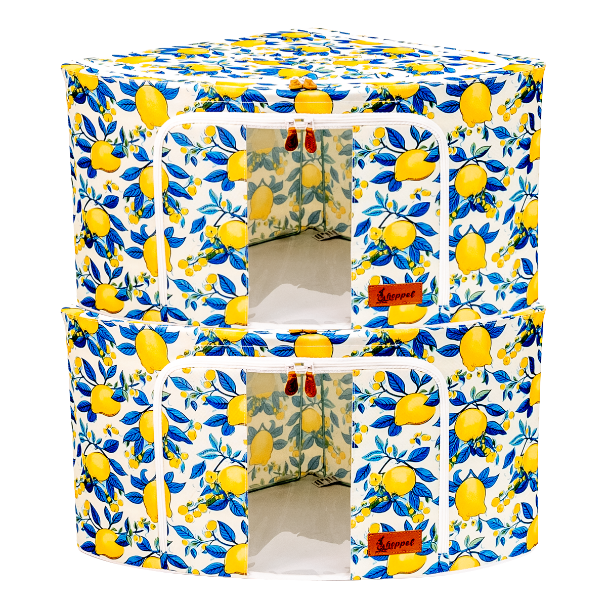 Hoppel Corner 2-Pack Collapsible Triple Entry Pop Up Storage Bin (60 liters / 14.4 gallons)