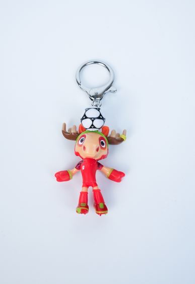 FIFA World Cup Canada Mascot Maple Keychain Figurine Official Licensed Product