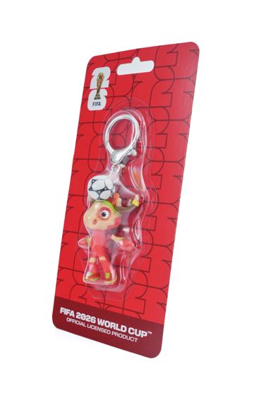 FIFA World Cup Canada Mascot Maple Keychain Figurine Official Licensed Product