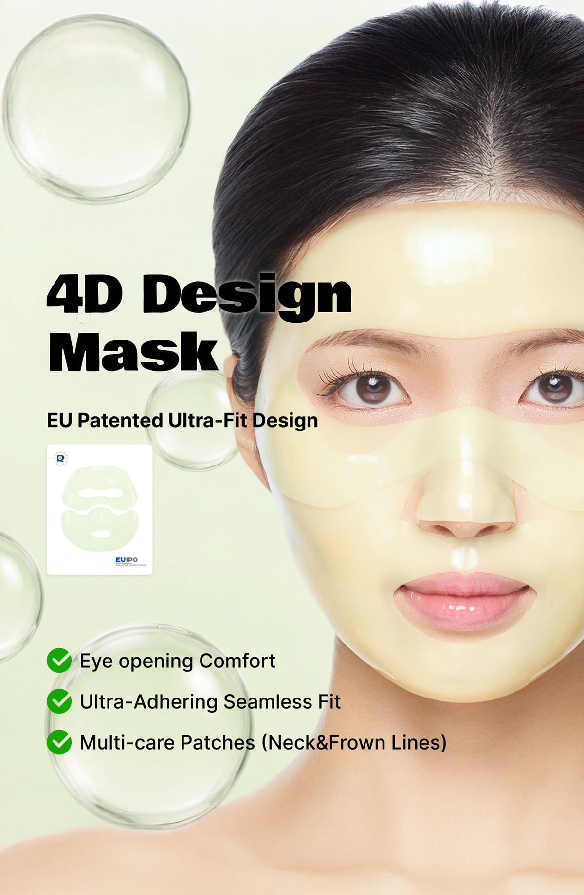 LALARECIPE PDRN Melting Gel Mask, 4D Fit, deep hydration and recovery. Deep soothing and skin regeneration. 4 Masks Included.