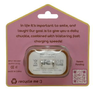 The Cheeky Chargers 2-Pack - USB A and USB C - Chargers for a Life Filled With Laughter! - 2 Pack
