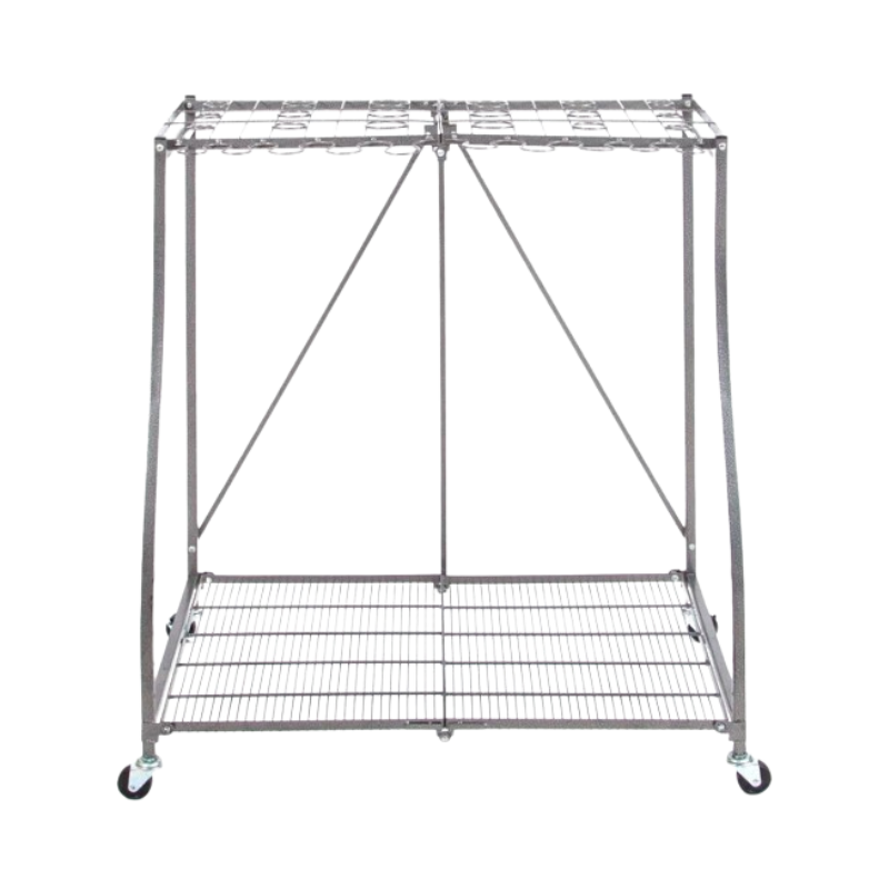 Origami Powder-Coated Steel Foldable Tool Rack - Safe for Indoor or Outdoor