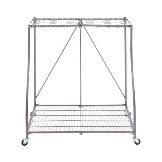 Origami Powder-Coated Steel Foldable Tool Rack - Safe for Indoor or Outdoor