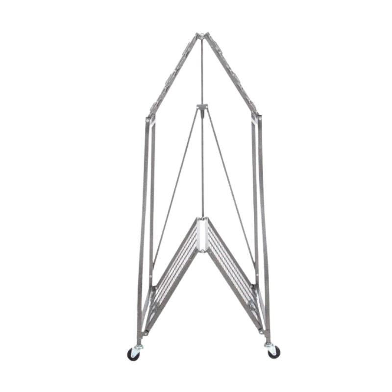 Origami Powder-Coated Steel Foldable Tool Rack - Safe for Indoor or Outdoor