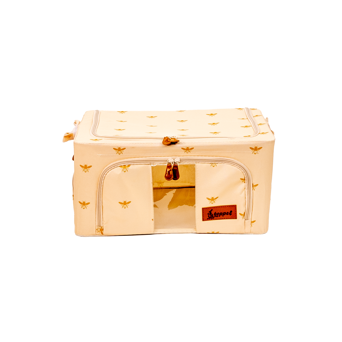 Hoppel Small Collapsible Triple Entry Pop Up Storage Bin (24 liters / 6.5 gallons)