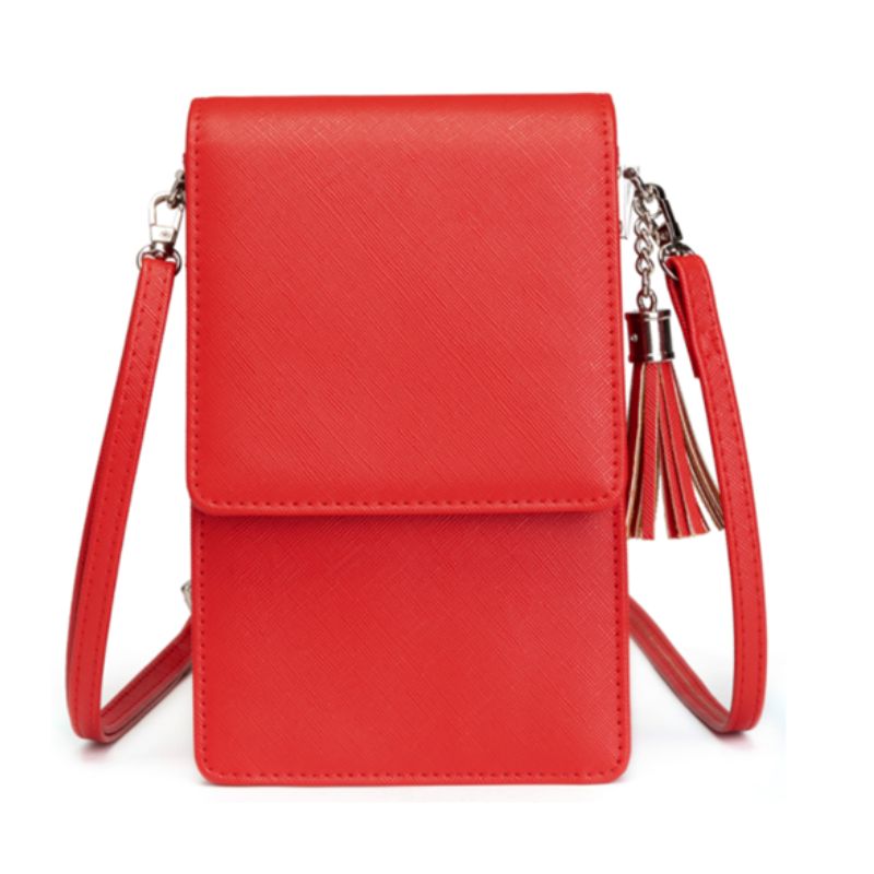 Phone Crossbody Bag Vegan Saffiano Leather