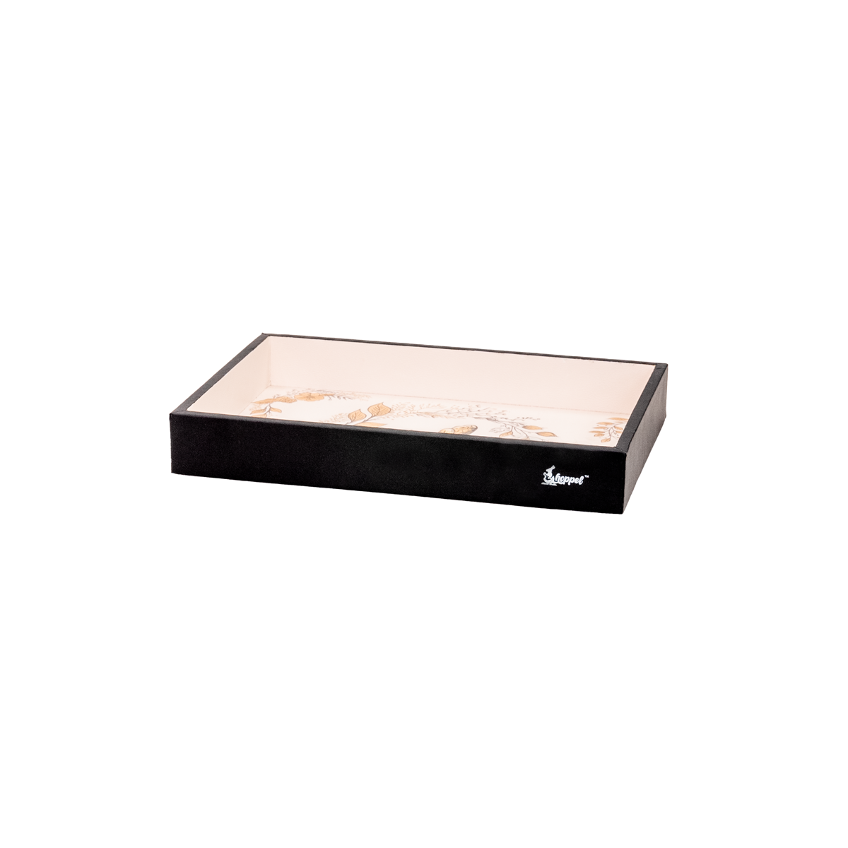Hoppel Small Vegan Leather-Wrapped Serving Tray