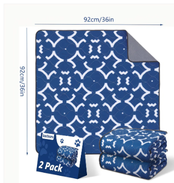 Aristo Mats LuxeGuard Mat  – The Ultimate in Pet Care Luxury & Protection - Santorini  36" x 36" - 2 Pack